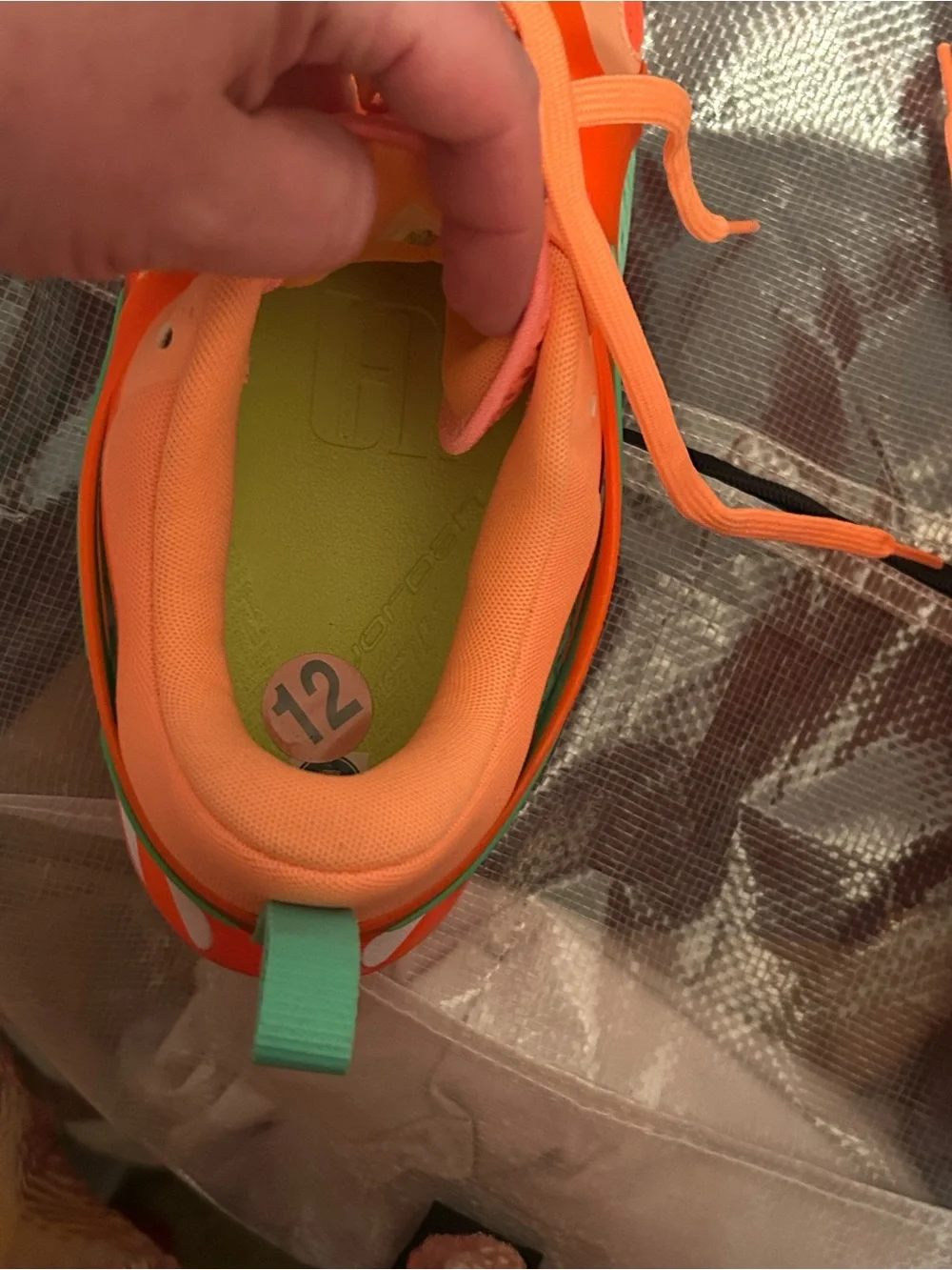 Jordan Orange & Coral Low-Top Athletic Sneakers